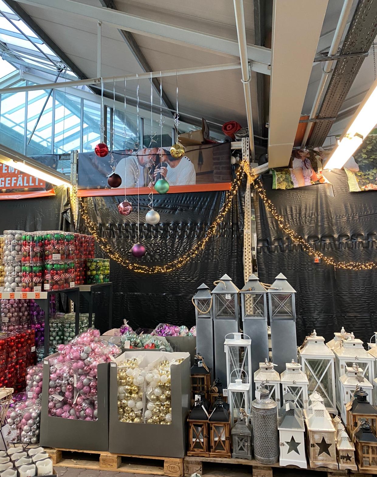 Weihnachtsmarkt im Obi Uhingen Oktober 2020