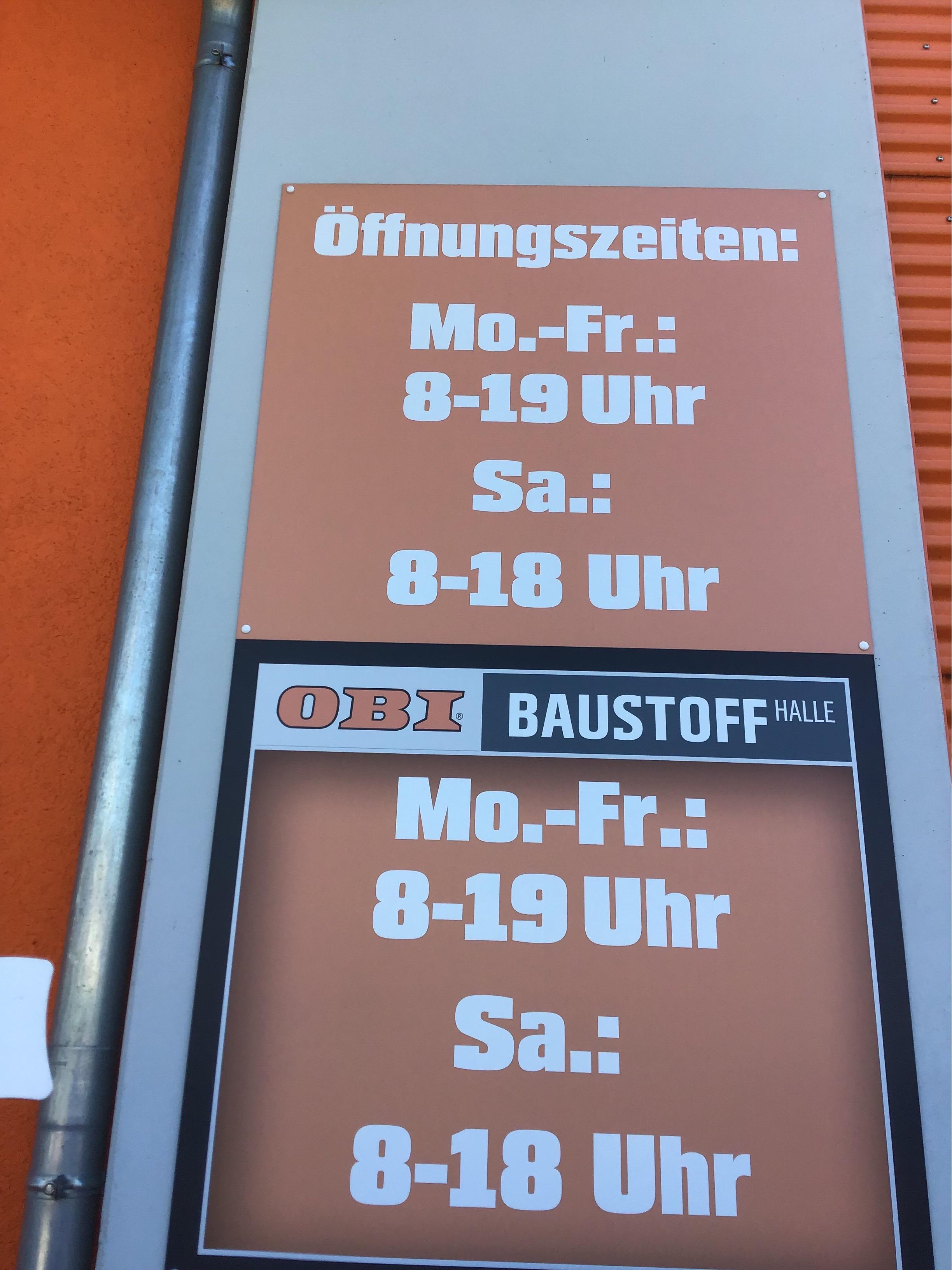 Öffnungszeiten OBI Markt Olpe