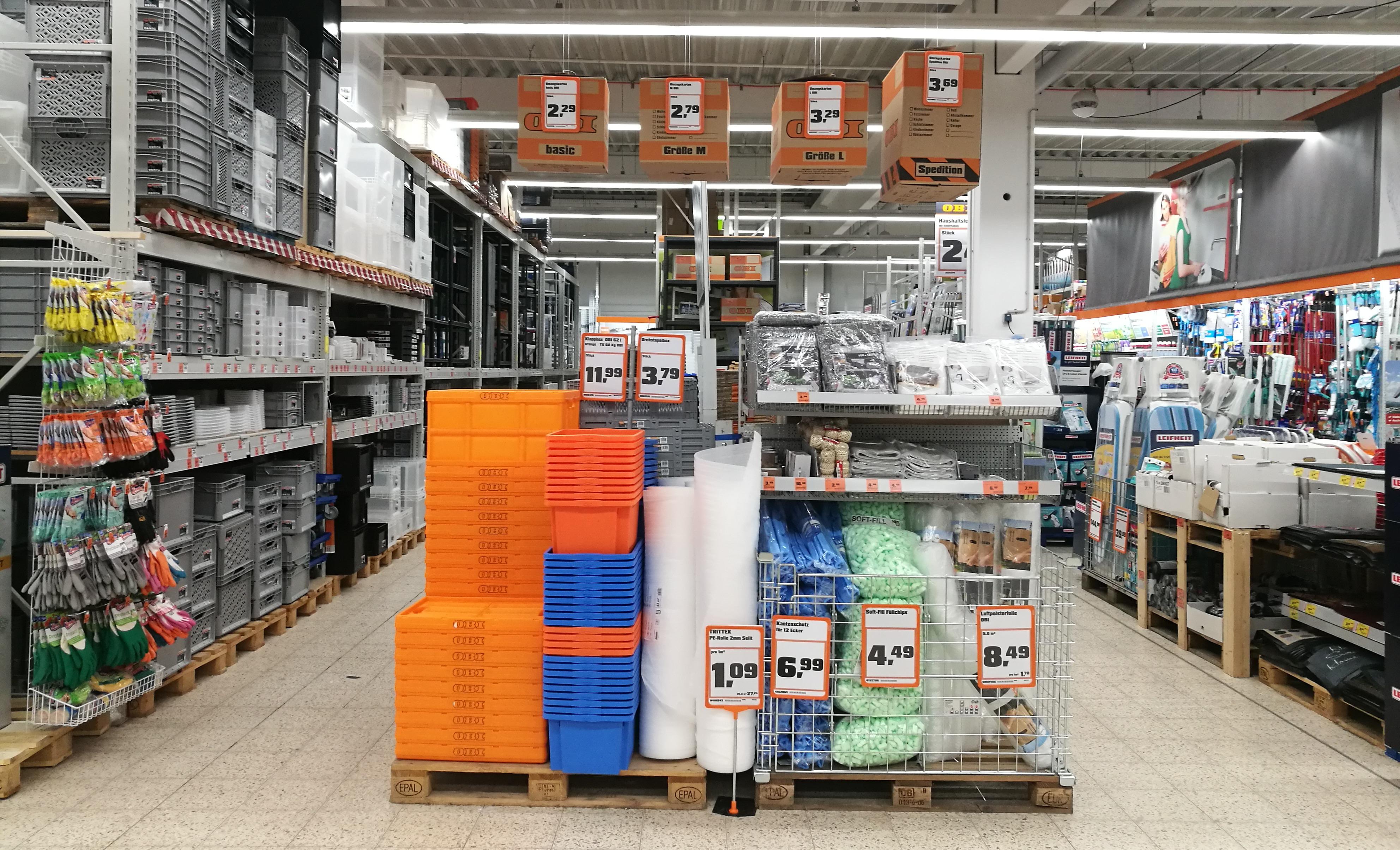 Umzug-Zubehör und Storage im OBI Markt Flensburg