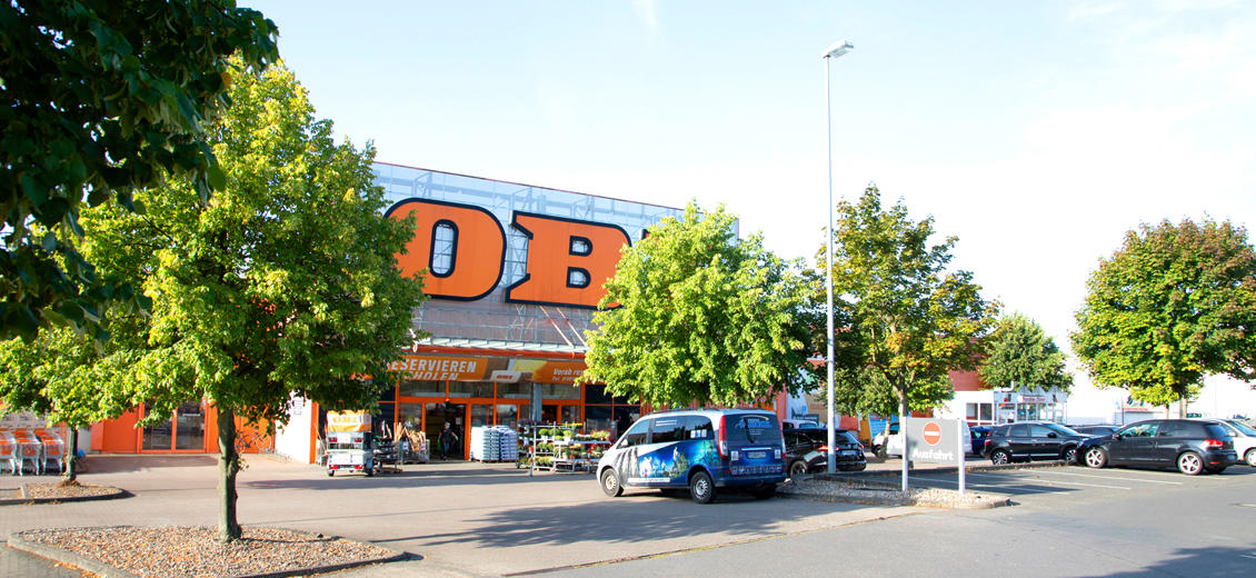 OBI Parkplatz Parchim