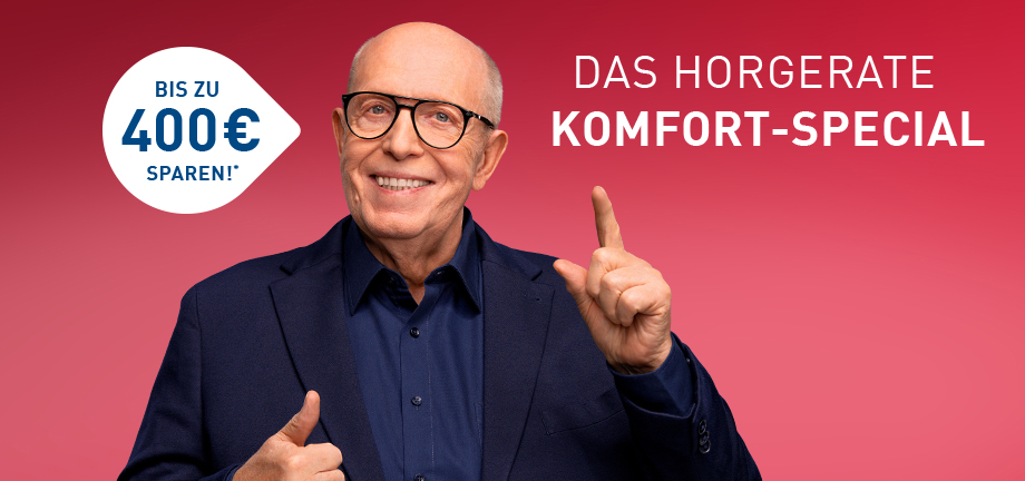 Bild zu Welchen Hörkomfort wünschen Sie sich? Jetzt bei KIND beraten lassen & bis zu 400 € sparen.