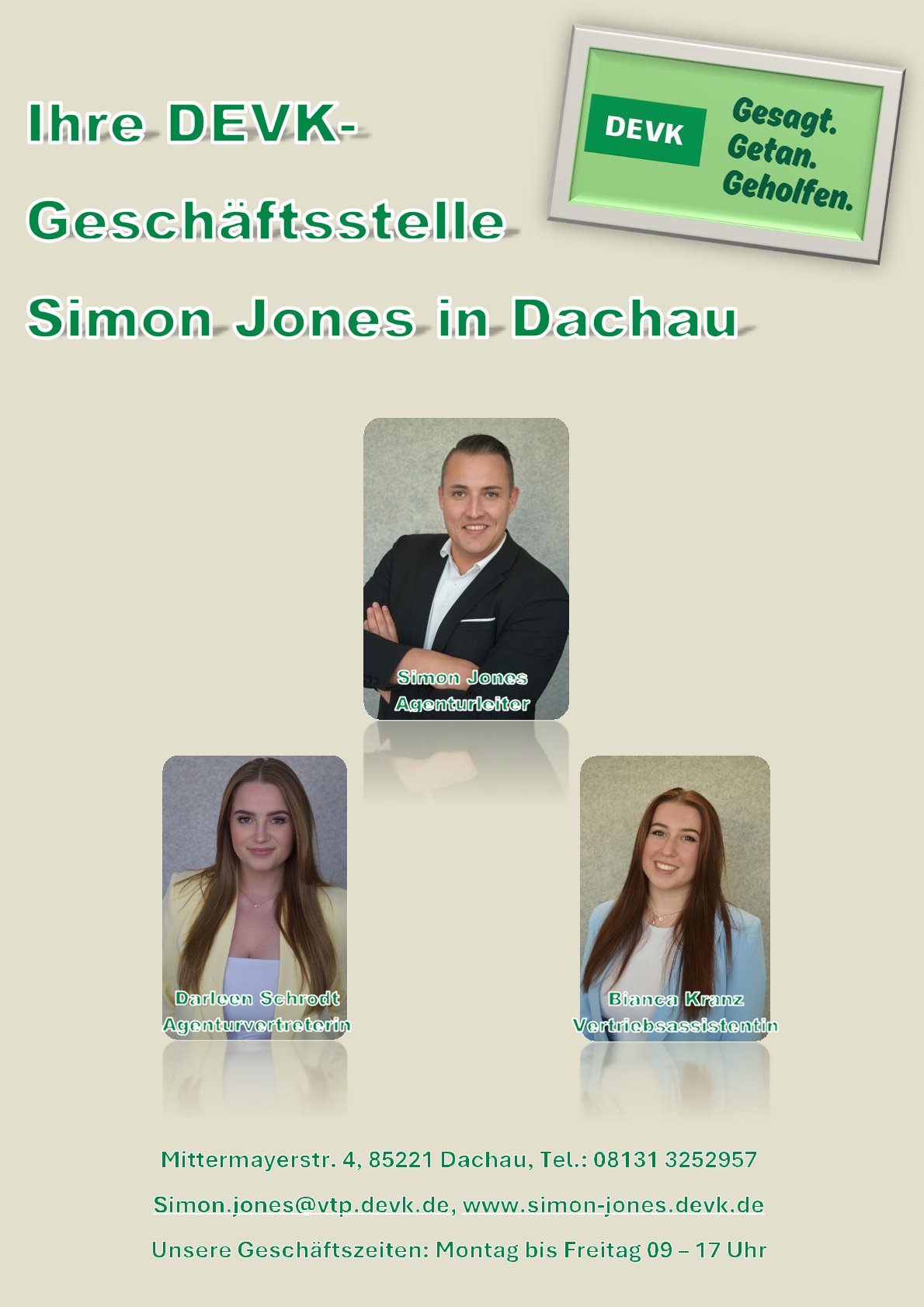 DEVK Versicherungen: Simon Jones, Mittermayerstr. 4 in Dachau