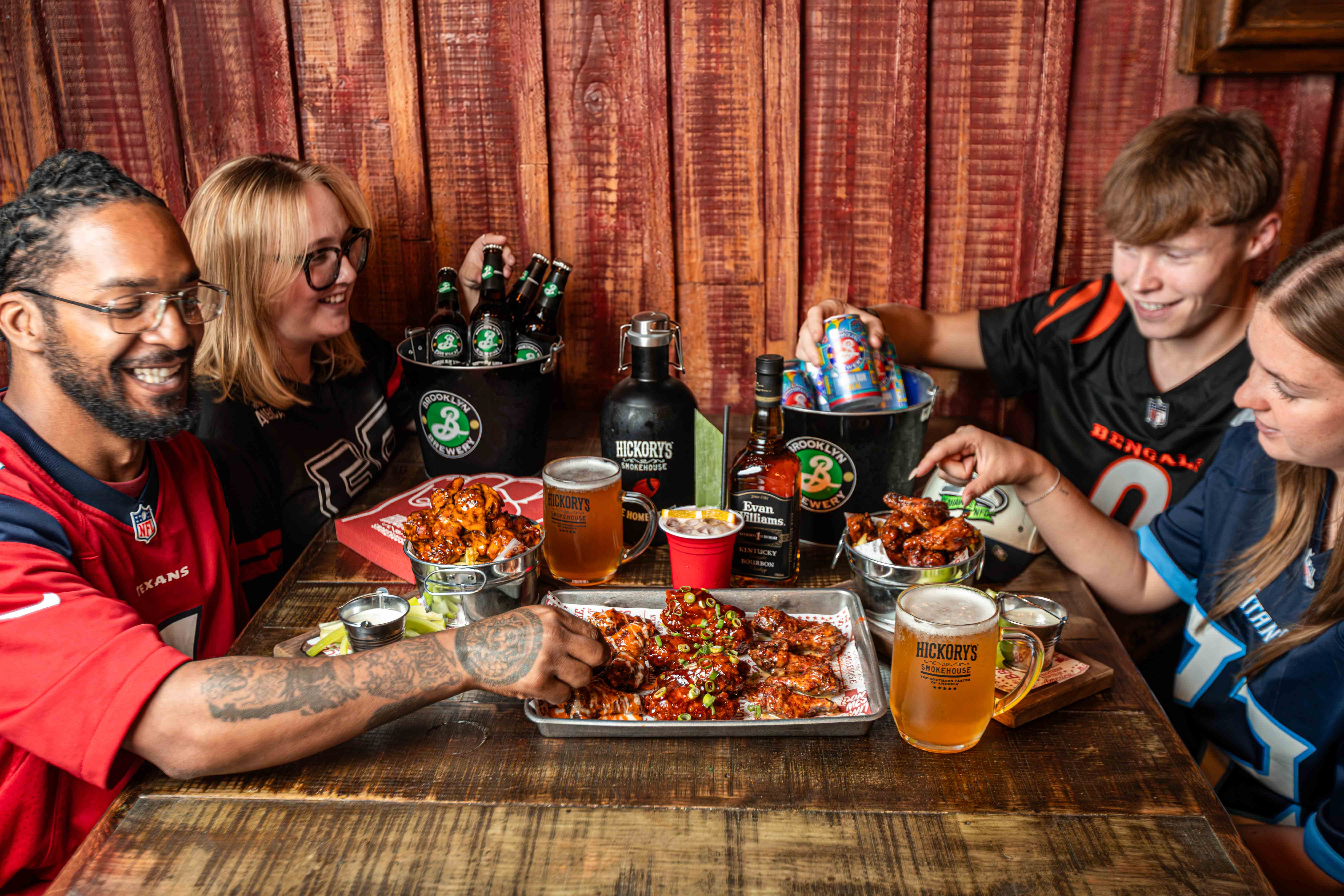 NFL & American Football feasting at Hickory's Smokehouse