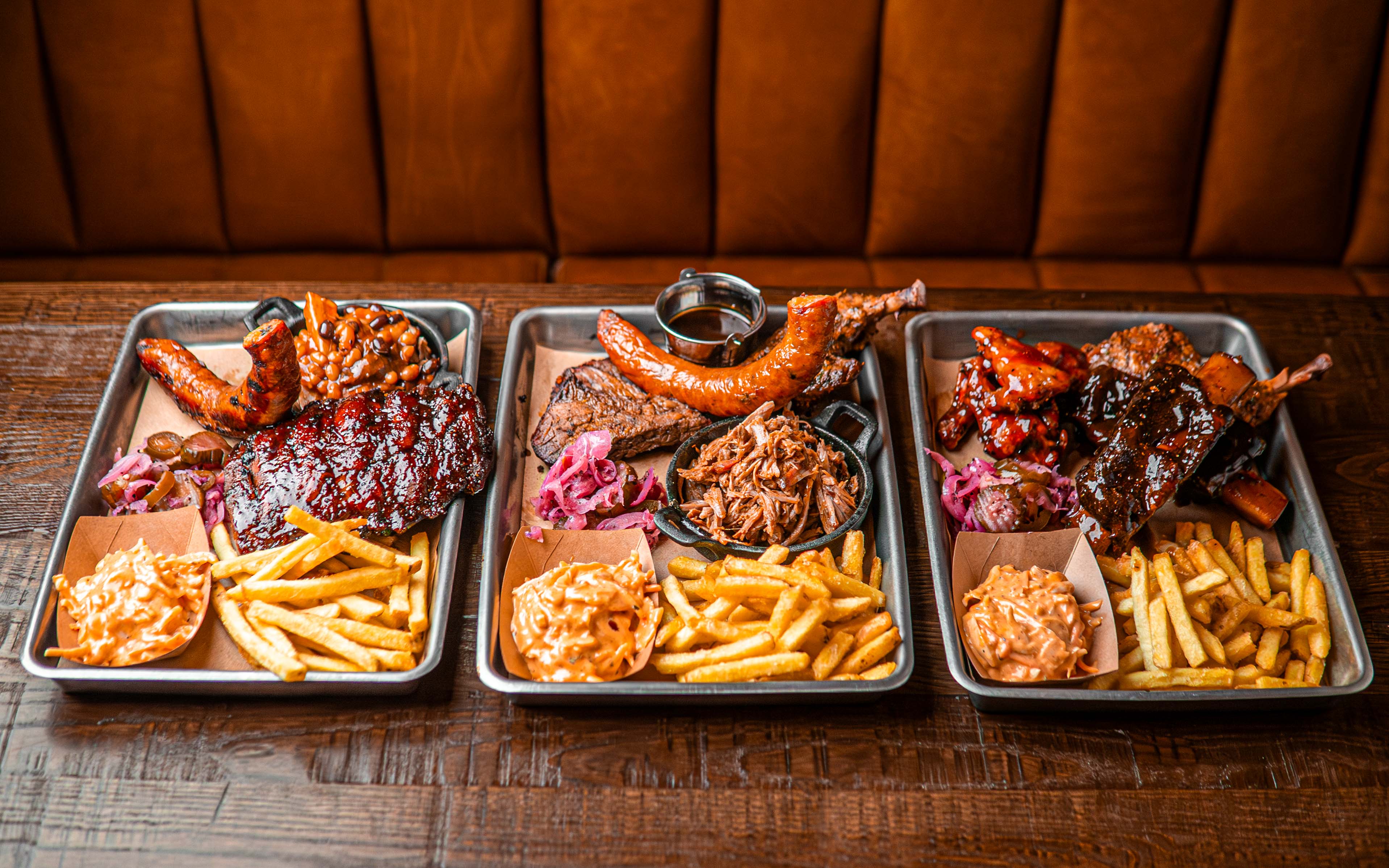 Authentic Texas BBQ Trays at Hickory's Smokehouse