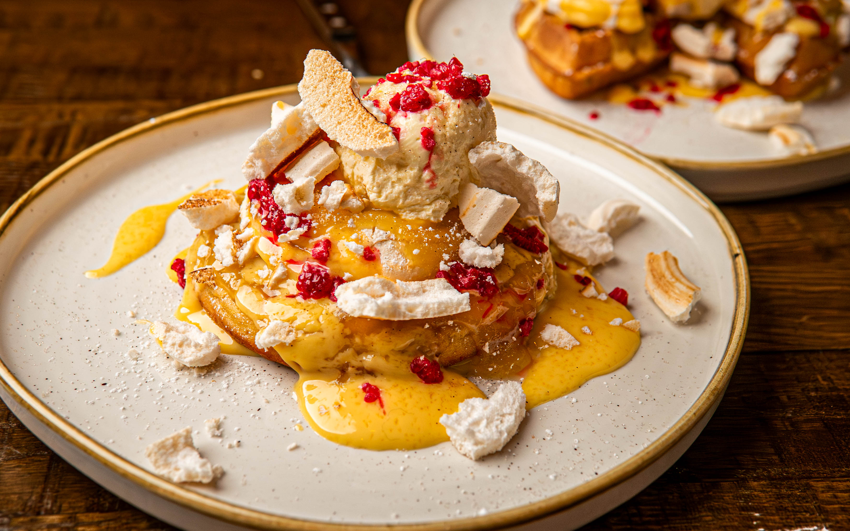 Lemon Meringue Cheesecake Pan Can or Waffle