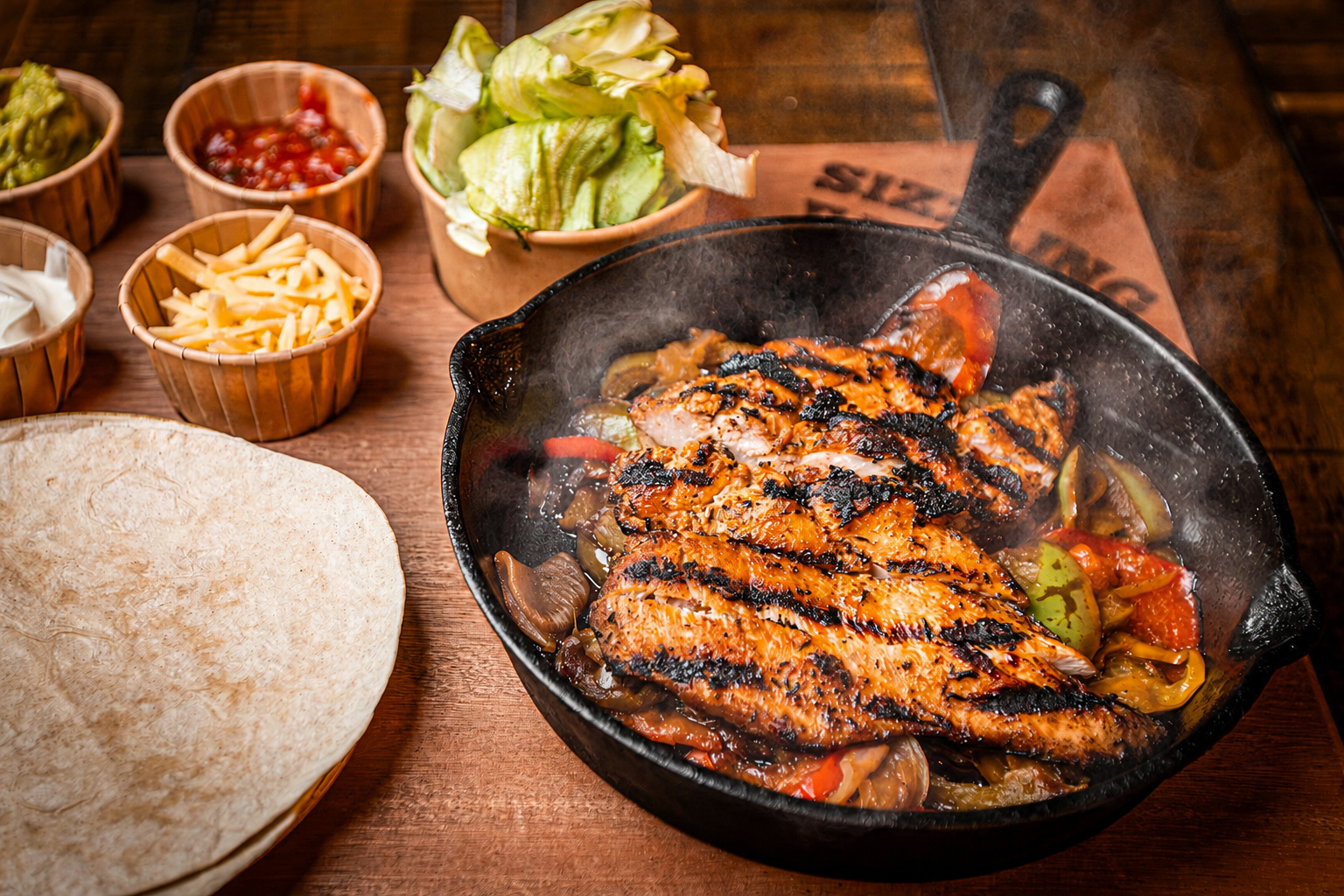 Chargrilled Cajun Chicken Fajitas