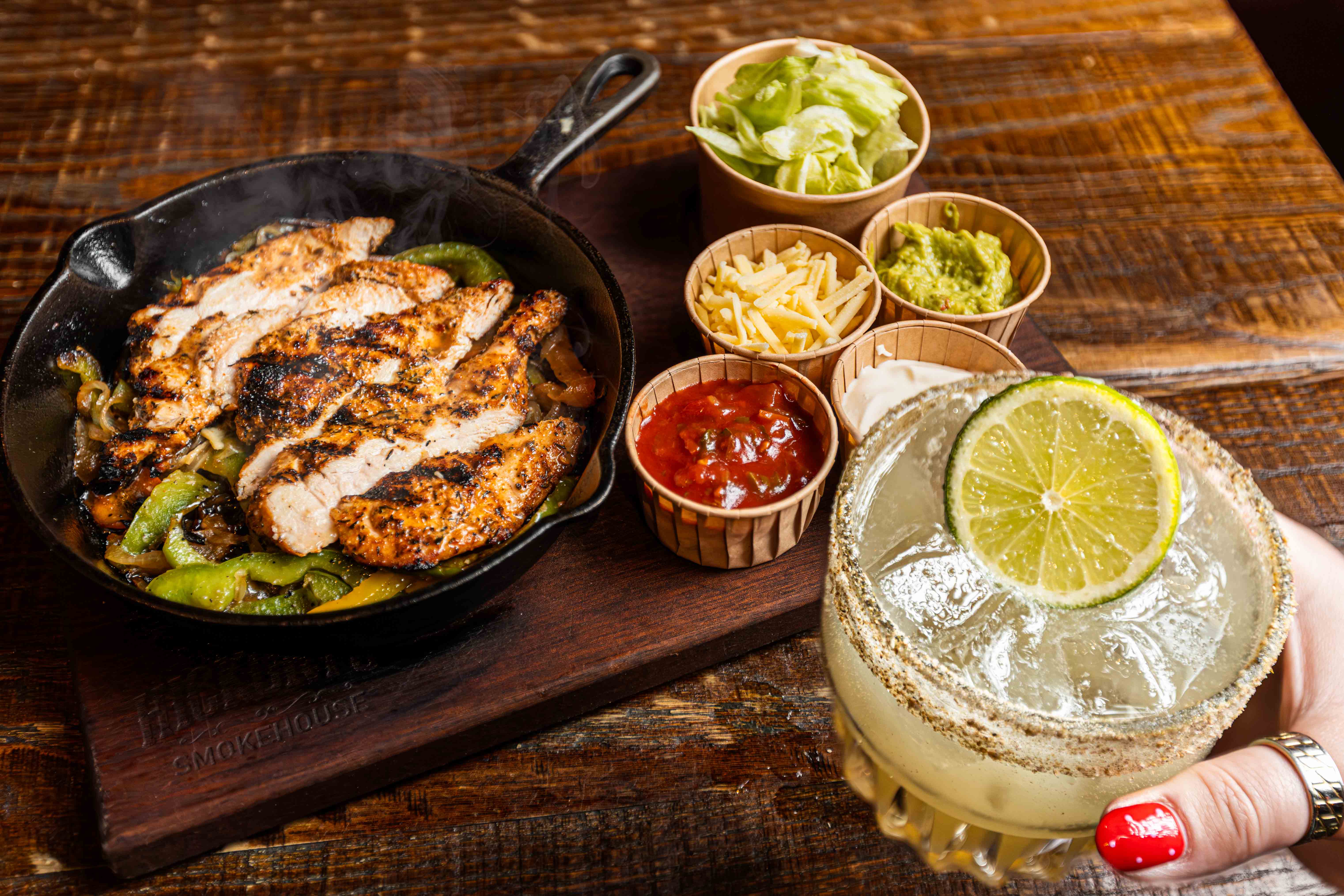 Classic Margarita & Chargrilled Cajun Chicken Fajita