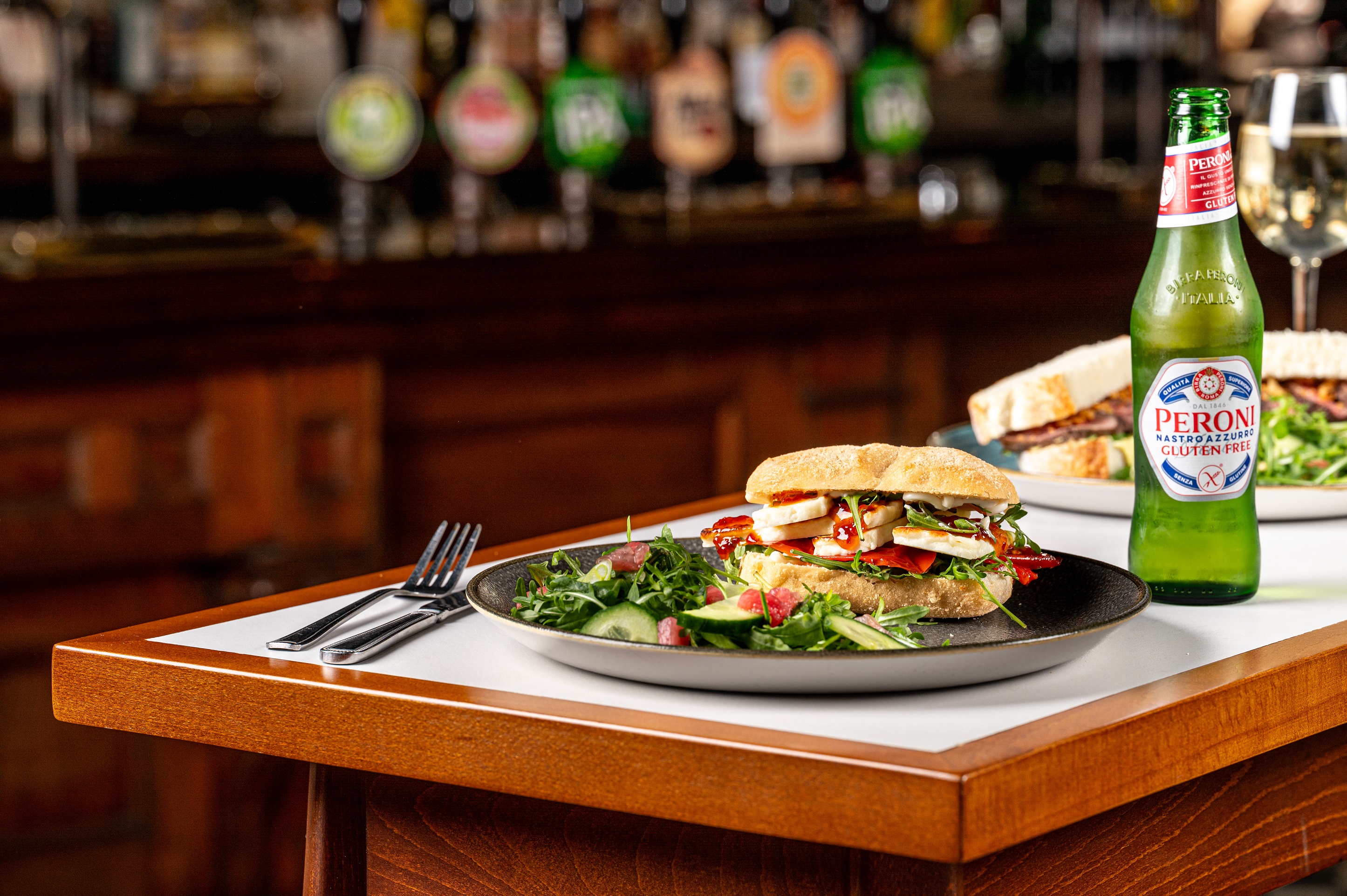 Halloumi and Chilli Jam Ciabatta (V)
