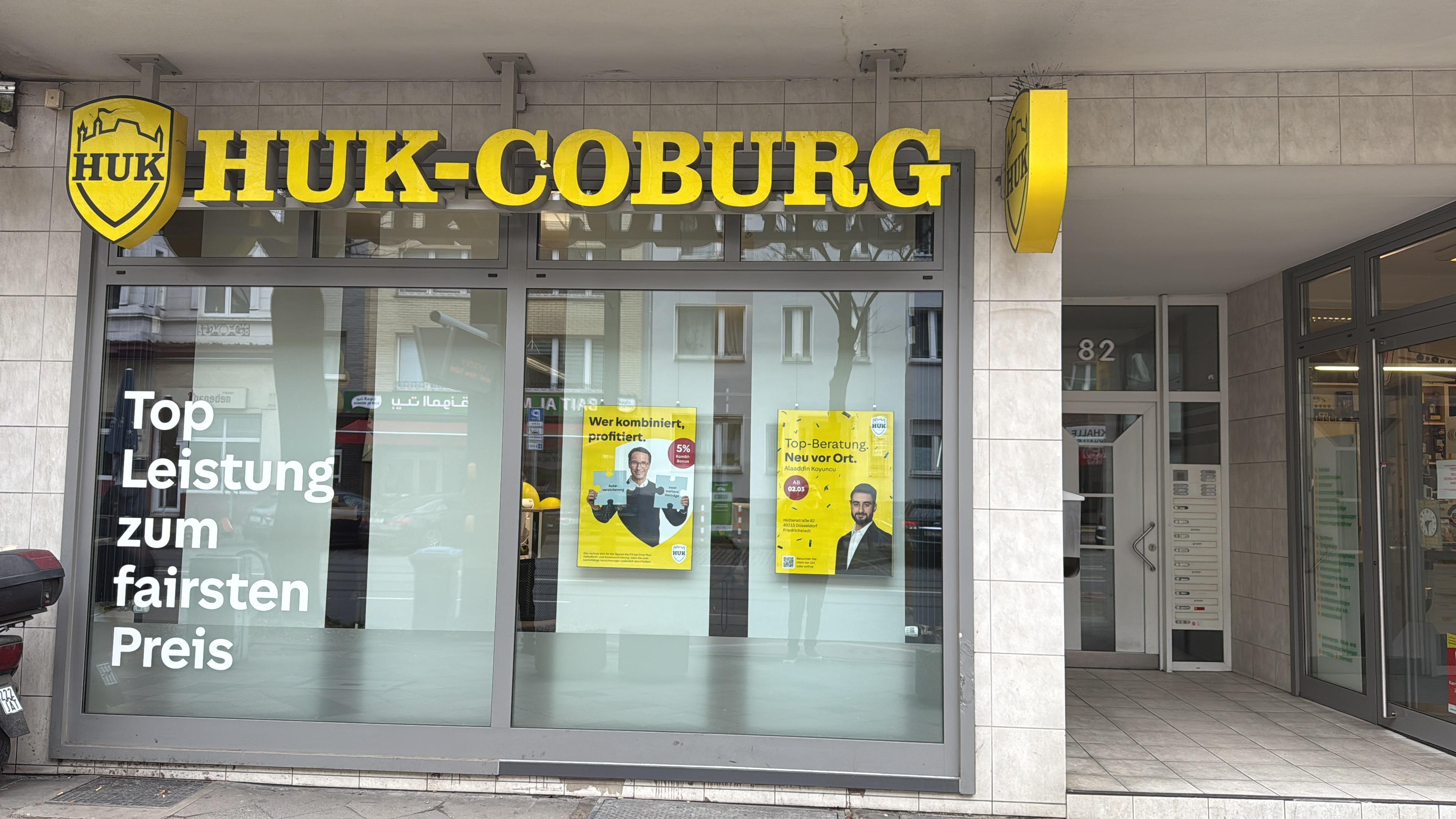 HUK-COBURG Versicherung Alaaddin Koyuncu in Düsseldorf - Friedrichstadt, Hüttenstr. 82 in Düsseldorf