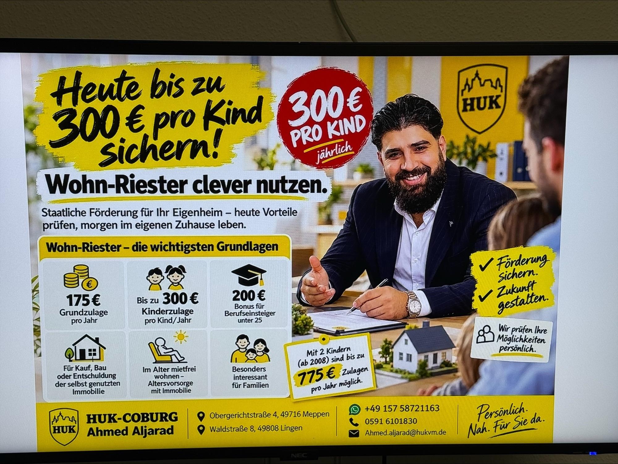 HUK-COBURG Versicherung Ahmed Aljarad in Lingen, Waldstr. 8 in Lingen