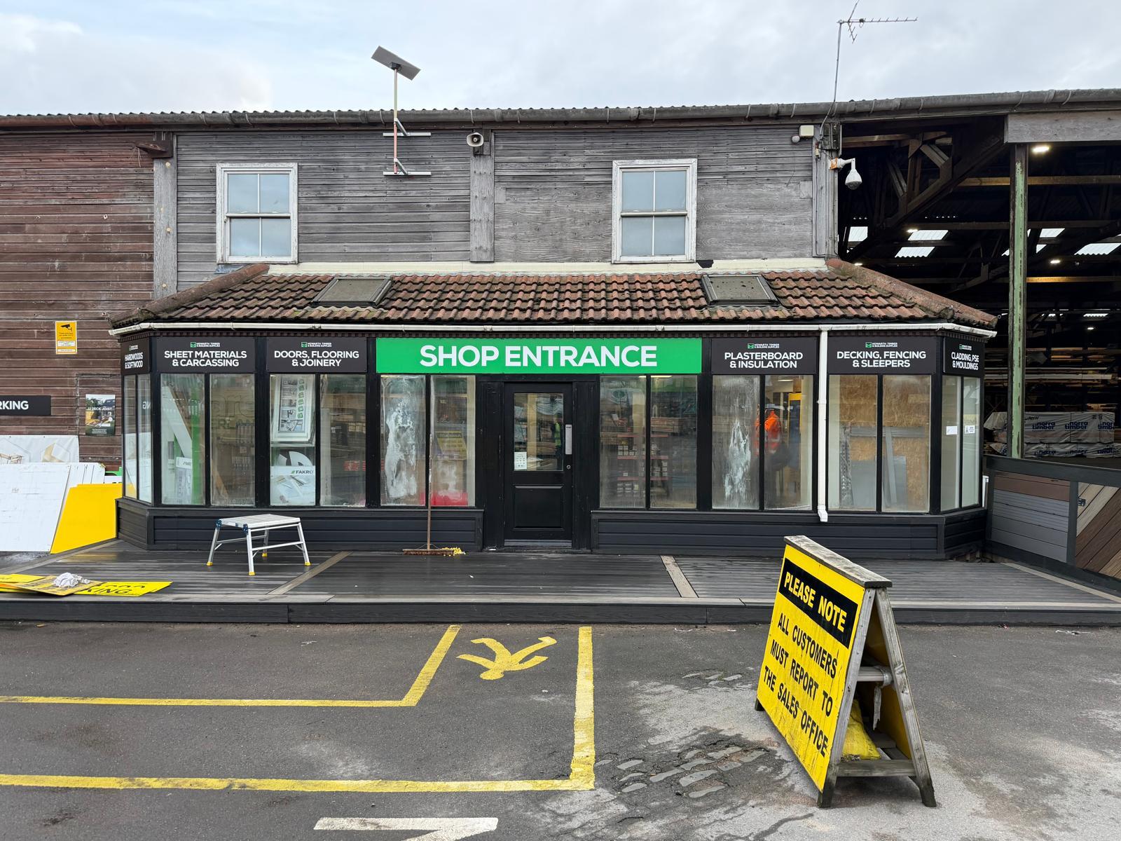 Howarth Timber Sunderland Shop Entrance