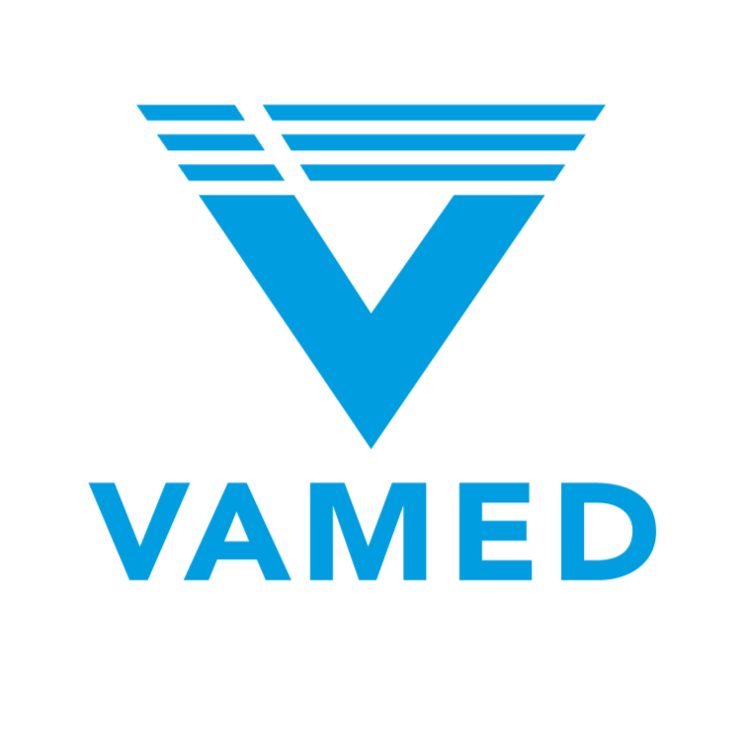 Logo des VAMED Rehazentrums in Karlsruhe