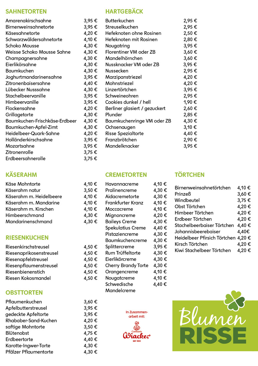 Blumen Risse Café Lünen, Bergstr. 9 in Lünen