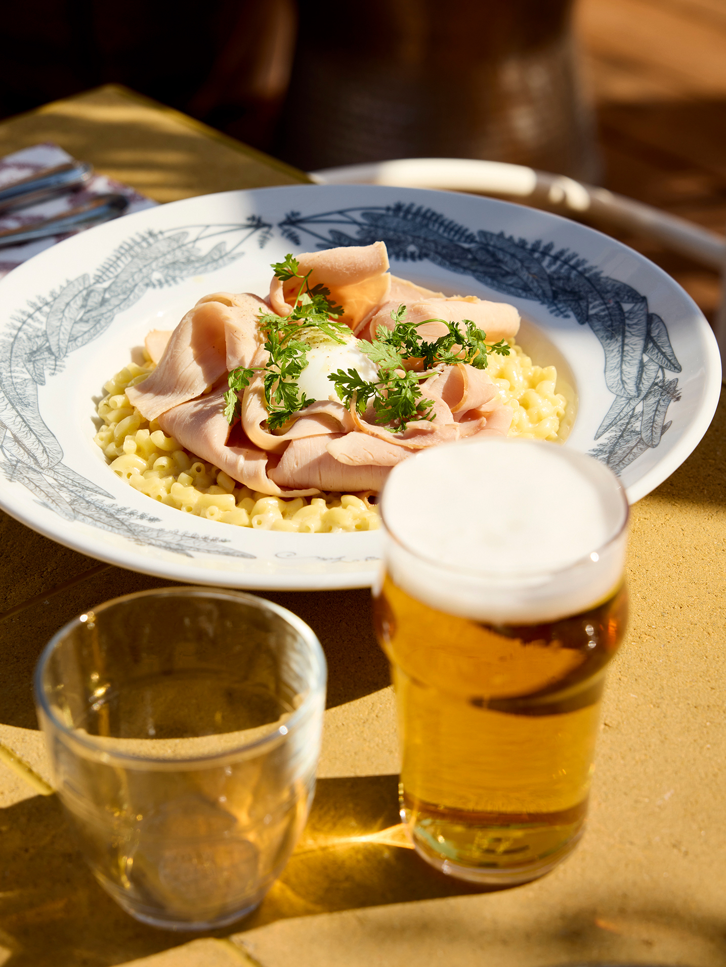 Rooftop restaurant dish