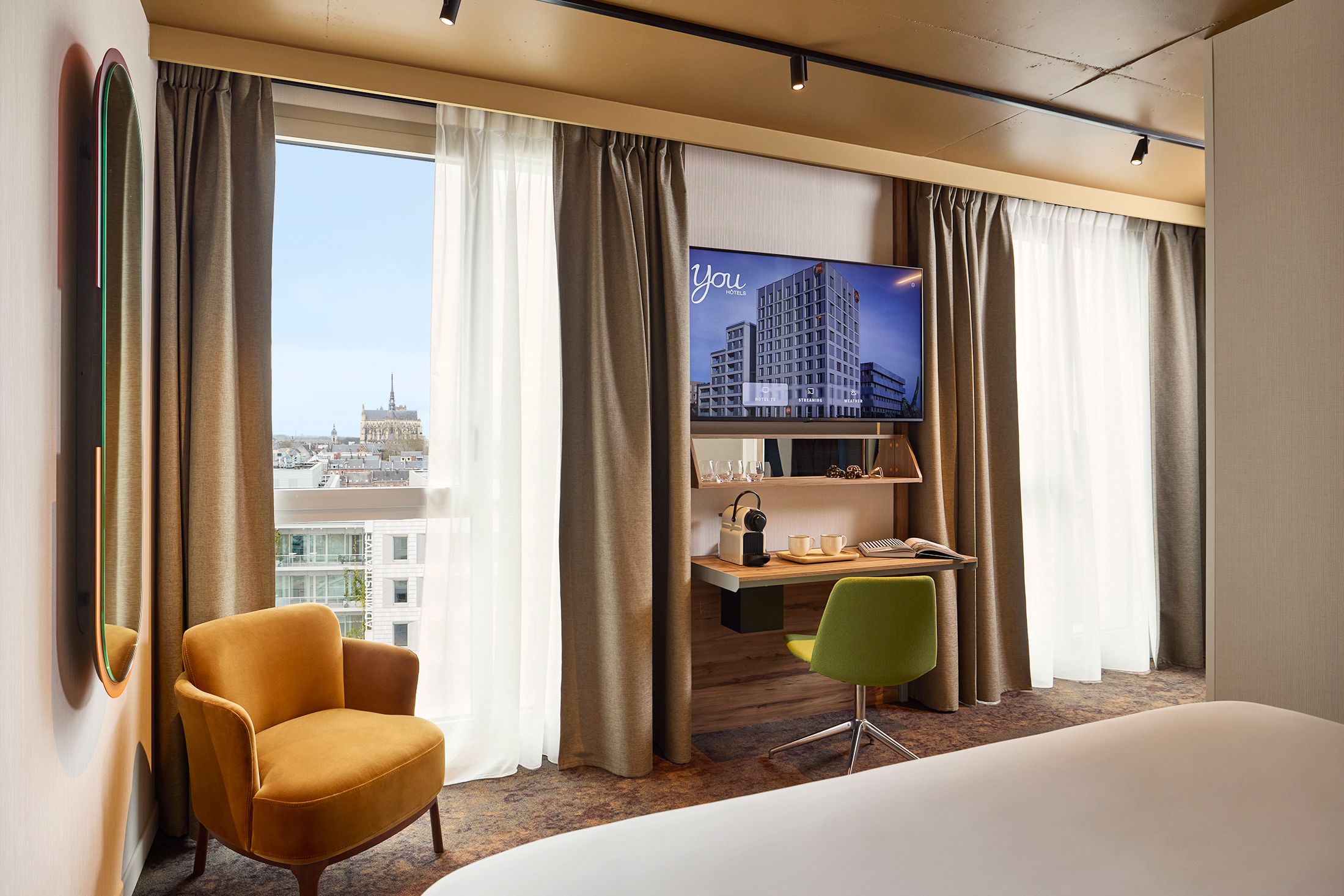 Espace chambre et vue - Suite