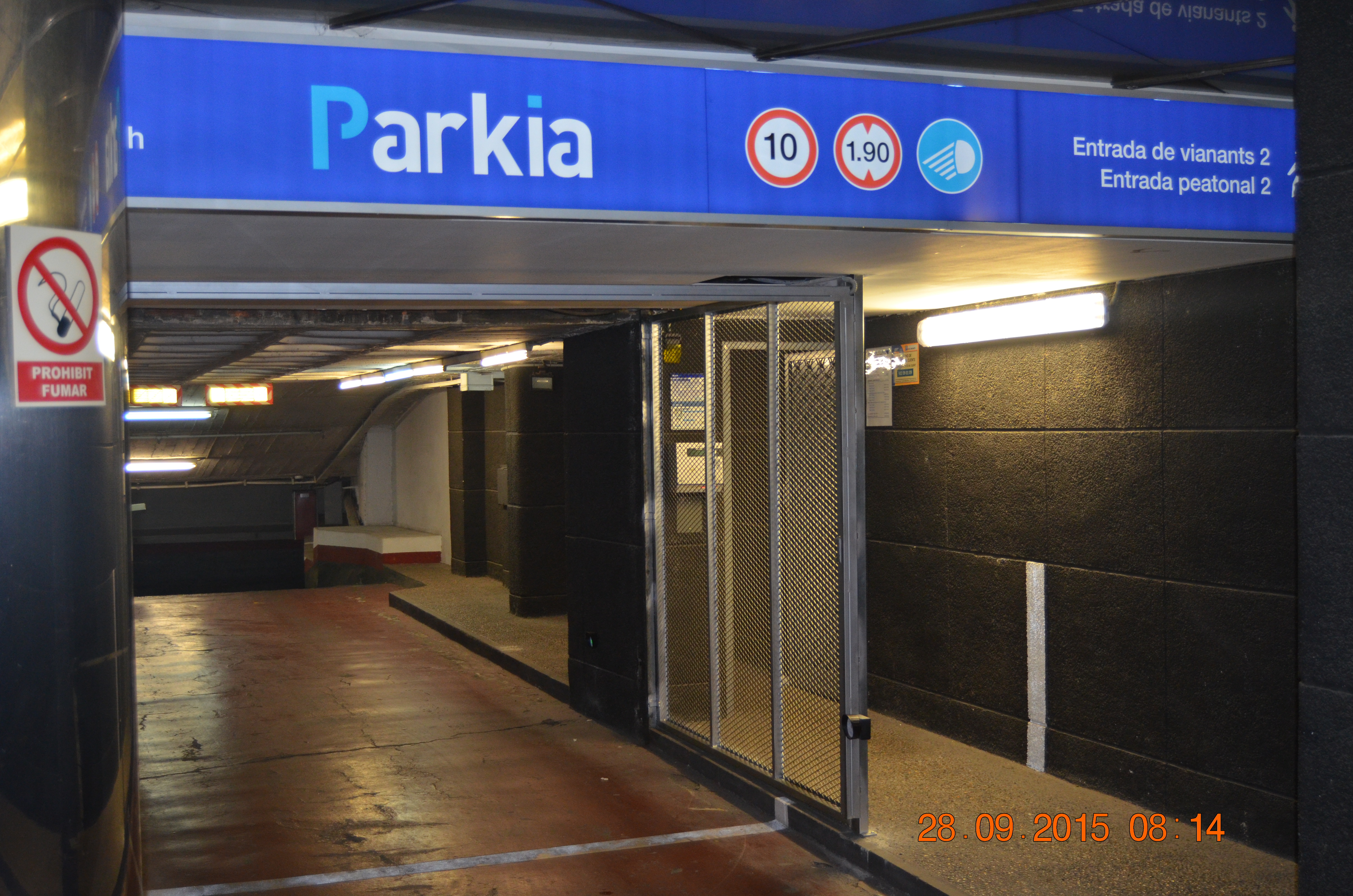 Parking PARKIA By INDIGO en Euroforum. Lleida. C&eacute;ntrico 21