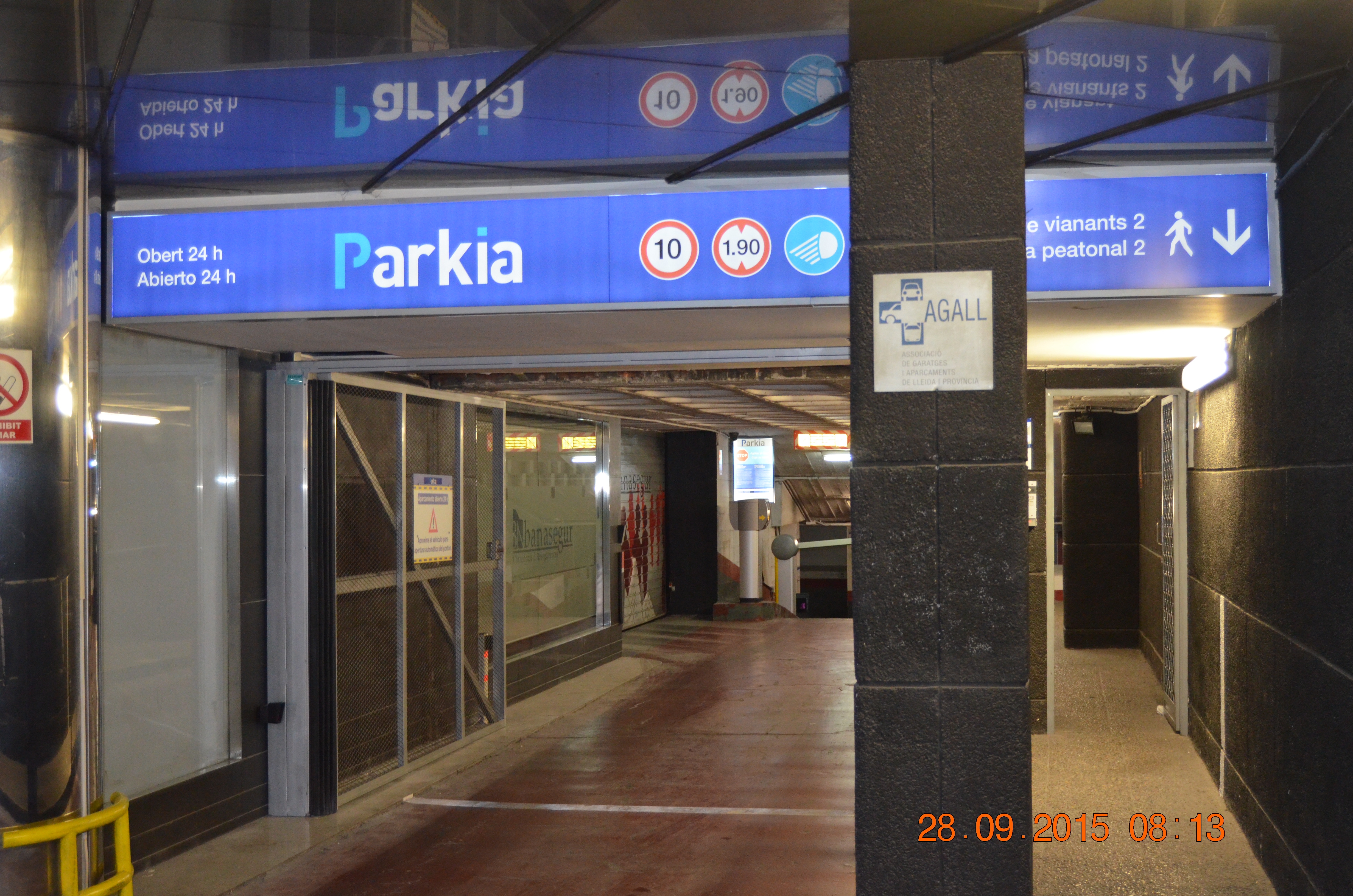 Parking PARKIA By INDIGO en Euroforum. Lleida. C&eacute;ntrico 13