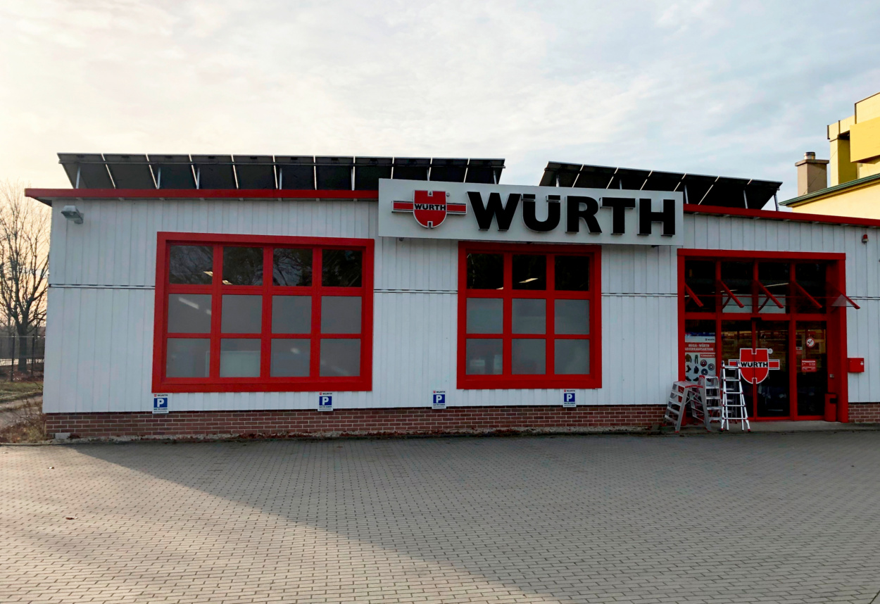 Würth Finsterwalde - Textildruck in Massen Niederlausitz - Logo