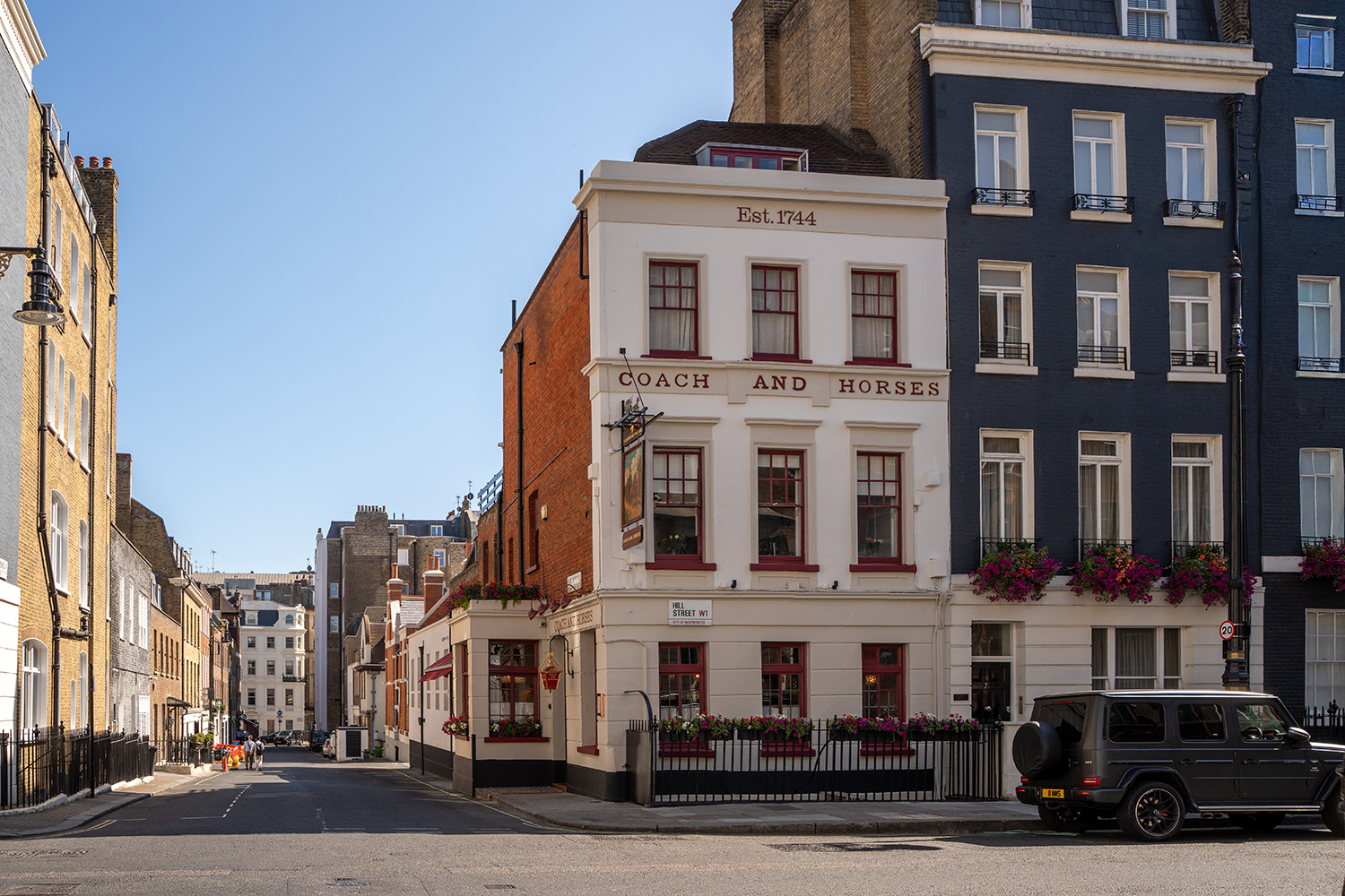 Coach and Horses Shepherd Neame pub in Mayfair next to Berkeley Square