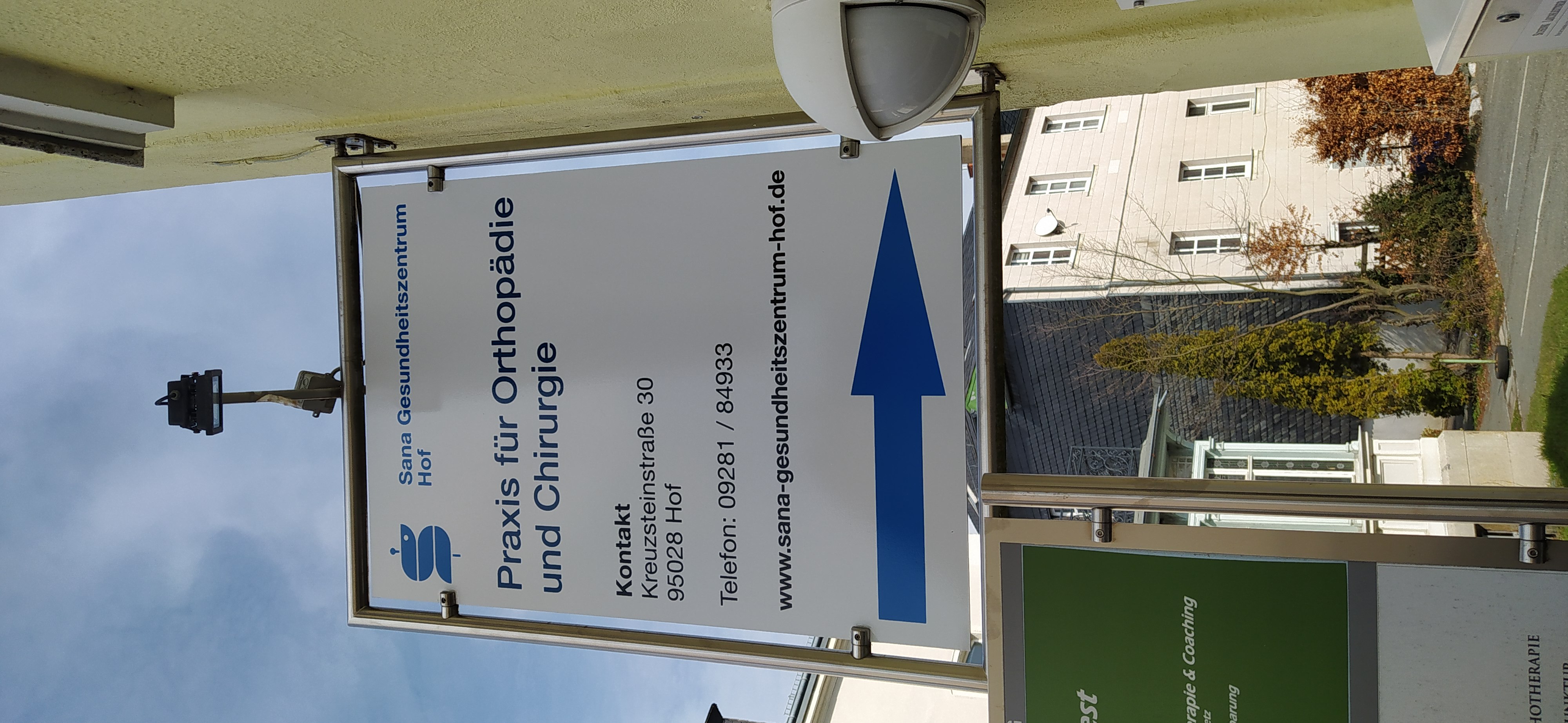 Sana Gesundheitszentrum Hof - Orthopädie und Chirurgie, Kreuzsteinstraße 30 in Hof