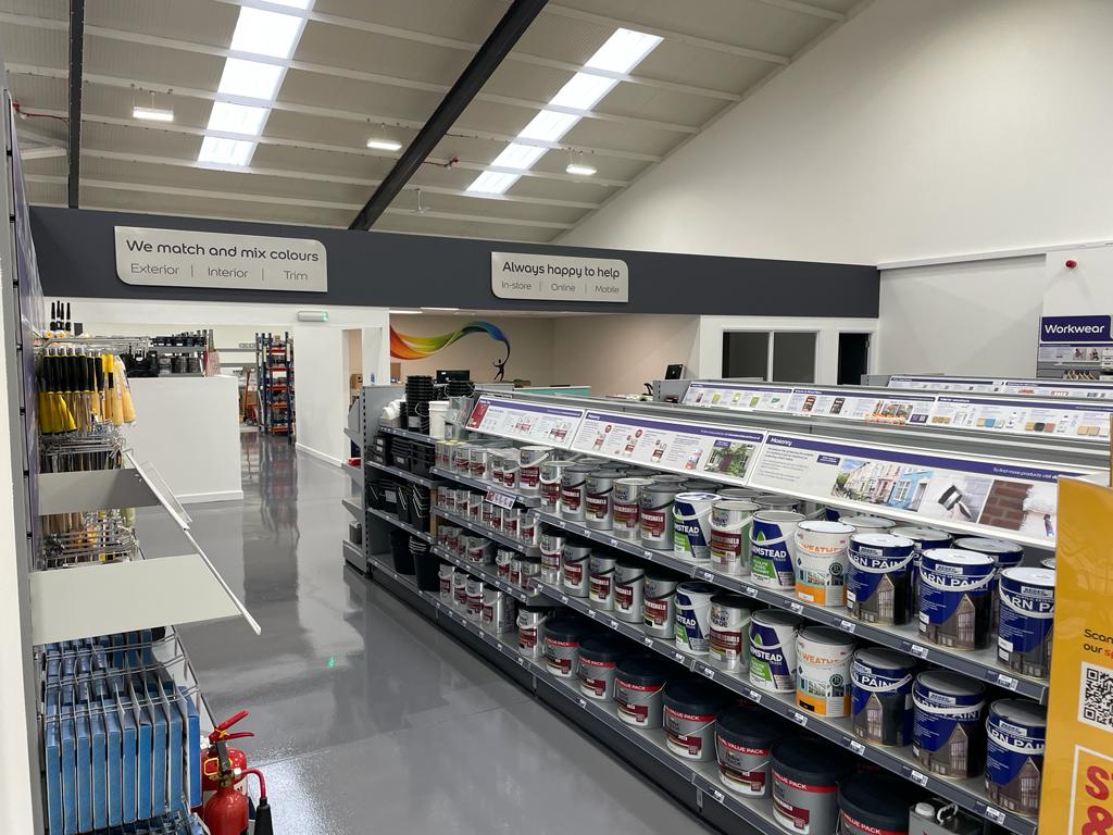 Specialist paints stocked in store