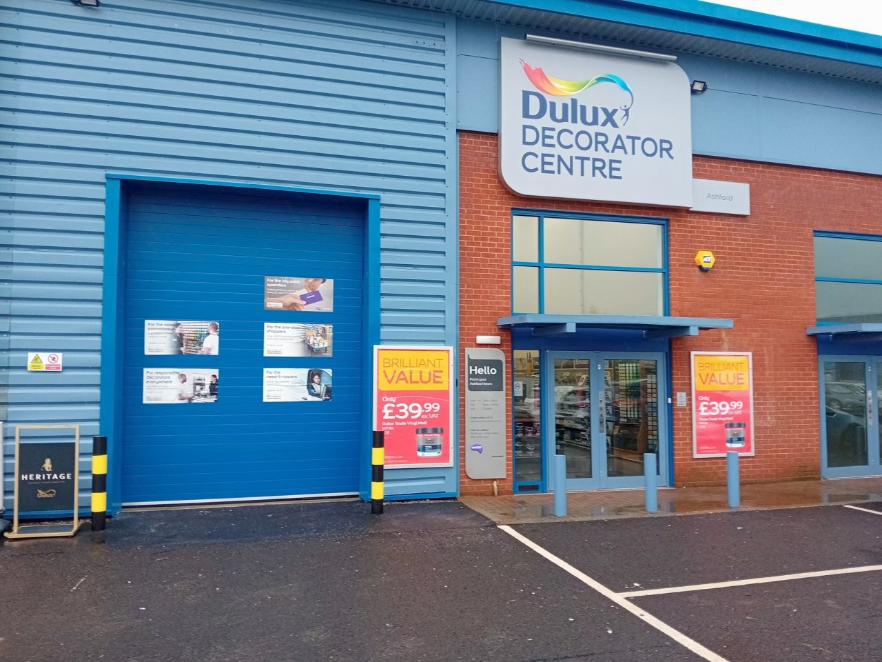 Entrance of the store