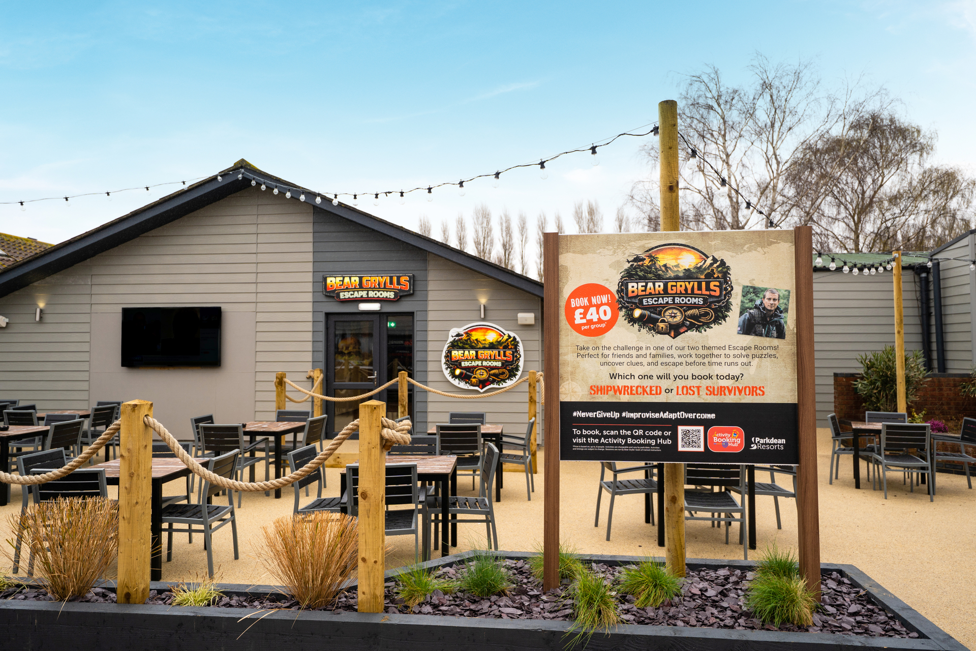Bear Grylls Escape Room at Vauxhall Holiday Park