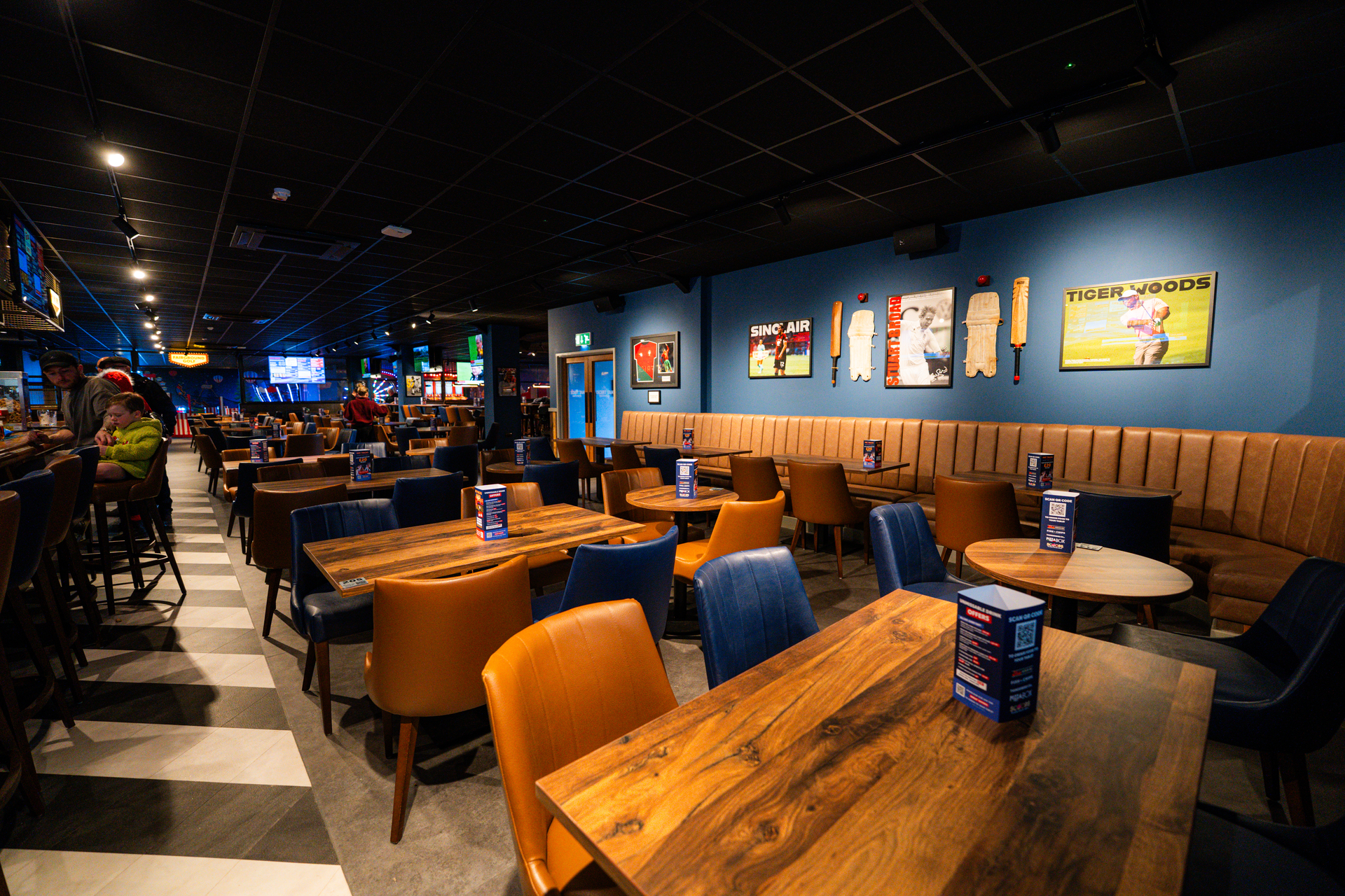 The bar at Vauxhall Holiday Park