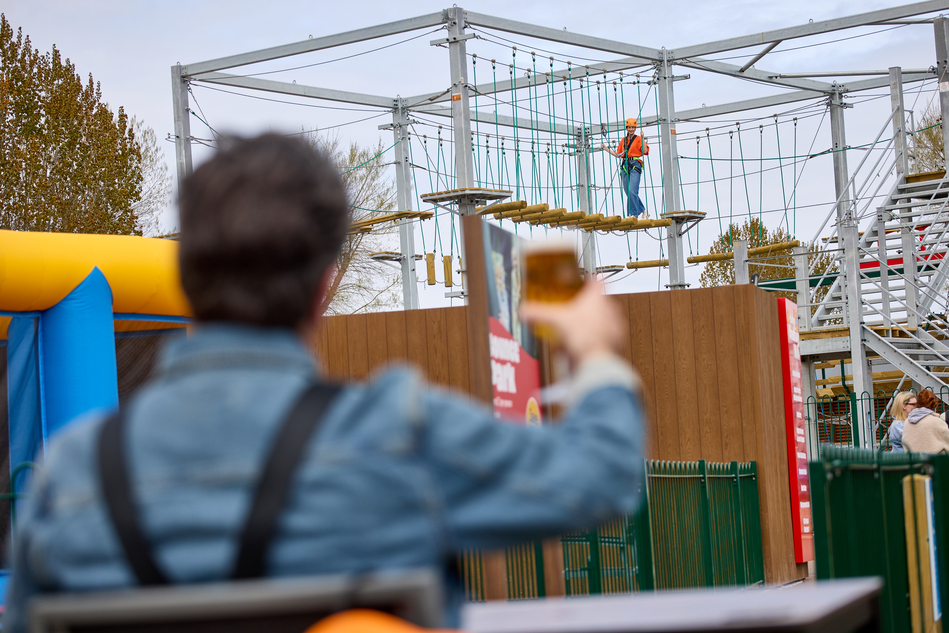 High Ropes course at Highfield Grange Holiday Park