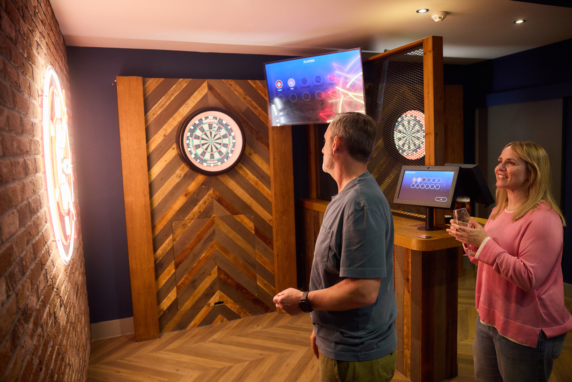 Interactive darts at Highfield Grange Holiday Park